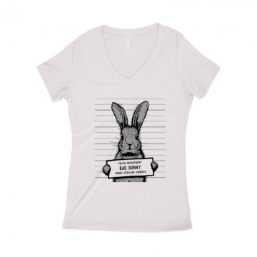 Bad Bunny Női póló V kivágott