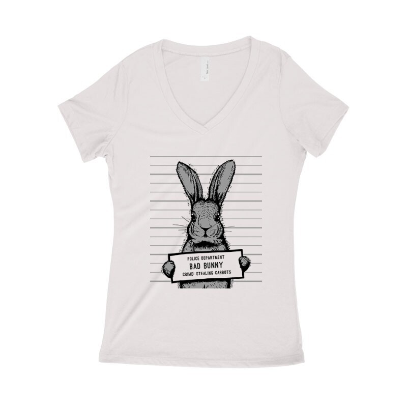 Bad Bunny Női póló V kivágott