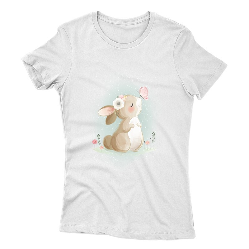 Nyuszi Pillangóval Női póló