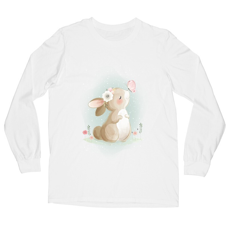 Nyuszi Pillangóval Hosszú ujjú póló