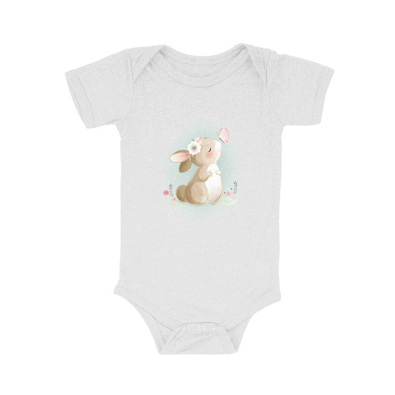 Nyuszi Pillangóval Bébi body