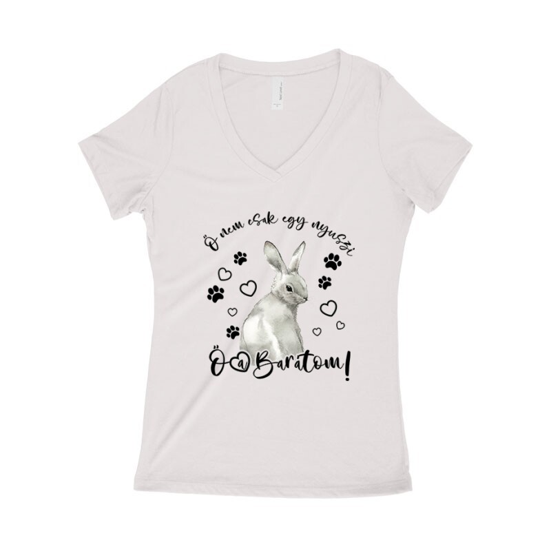 Nem csak egy nyuszi Női póló V kivágott