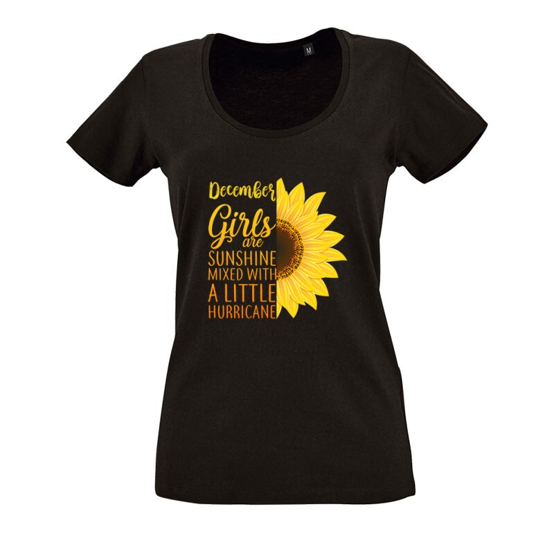 December sunshine and hurricane O nyakú női póló