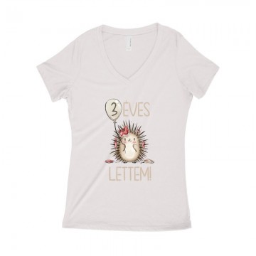 3 Éves Lettem Süni Női póló V kivágott