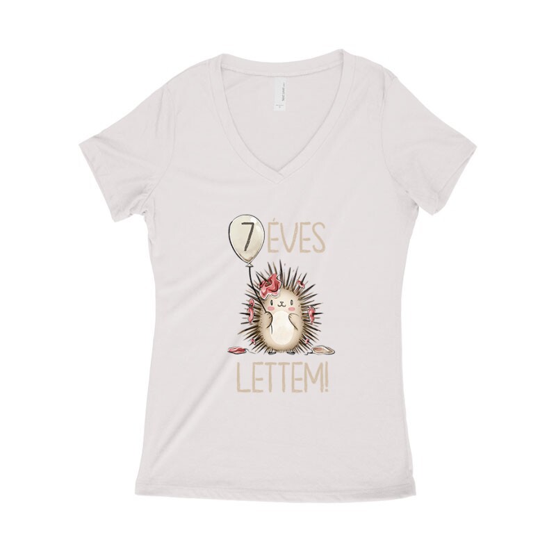 7 Éves Lettem Női póló V kivágott