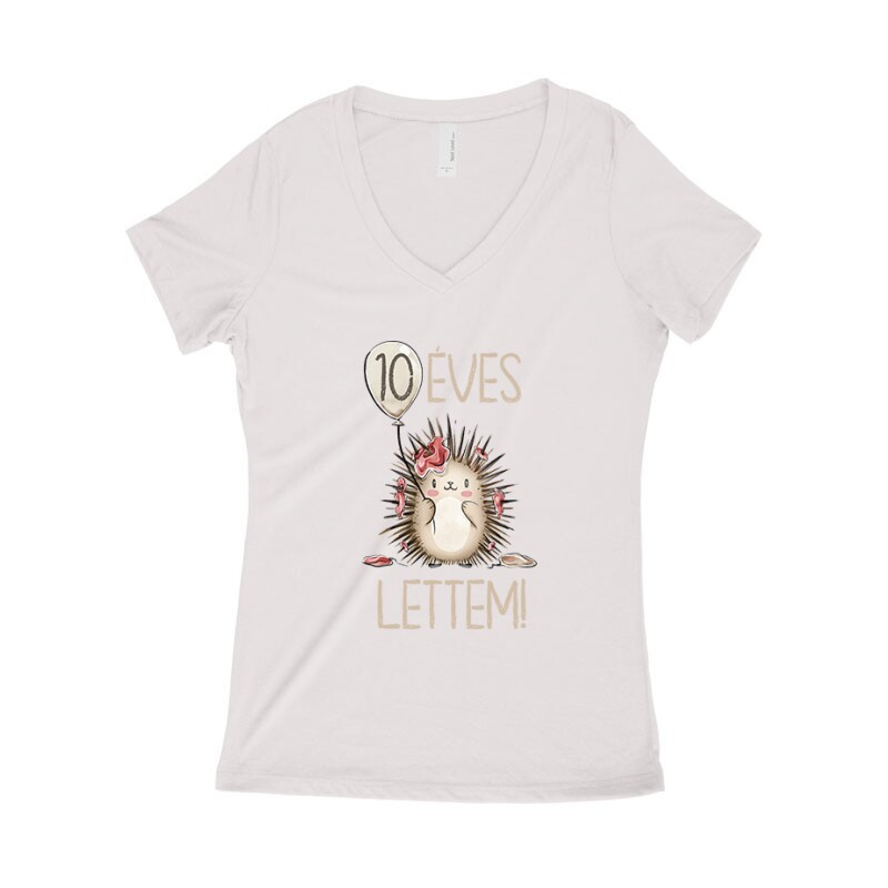 10 Éves Lettem Női póló V kivágott