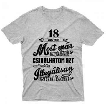 18 vagyok Férfi póló