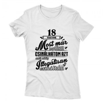 18 vagyok Női póló