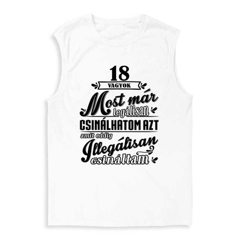 18 vagyok Férfi Trikó
