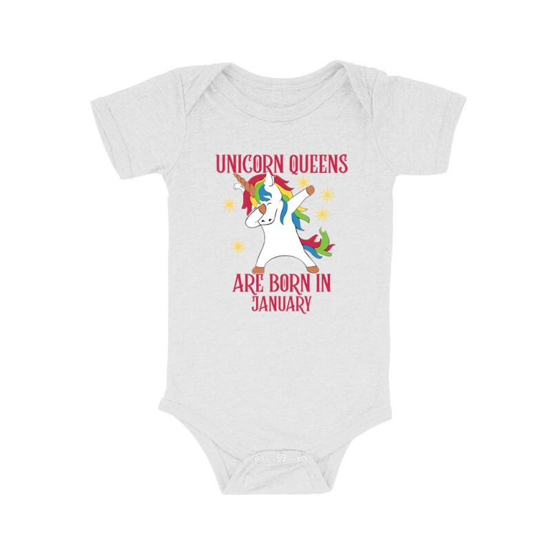 Unicorn Queens Január Bébi body