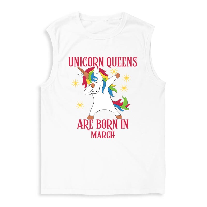 Unicorn Queens Március Férfi Trikó