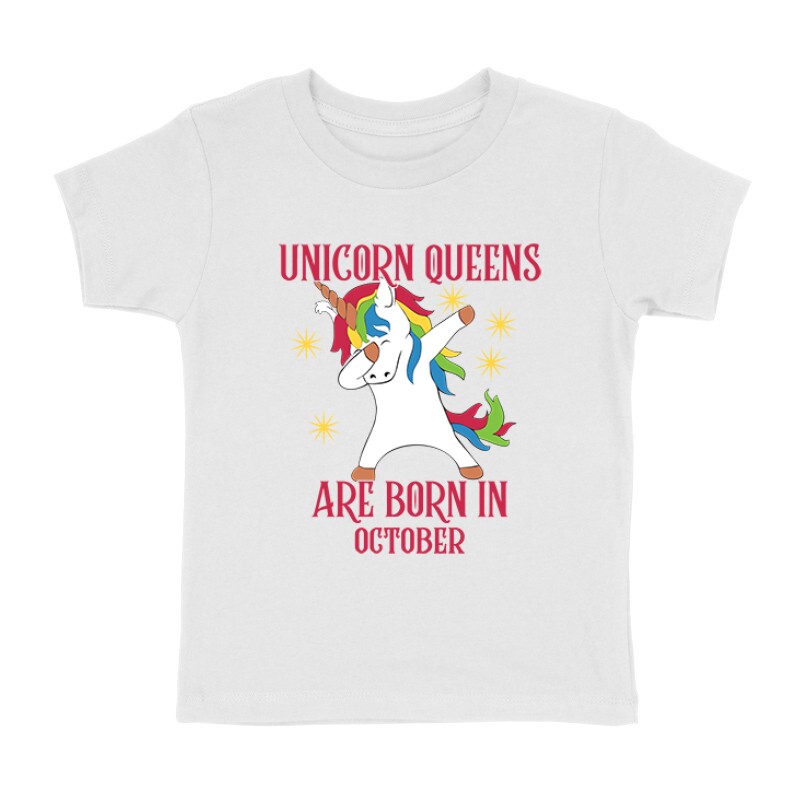 Unicorn Queens Október Gyermek póló