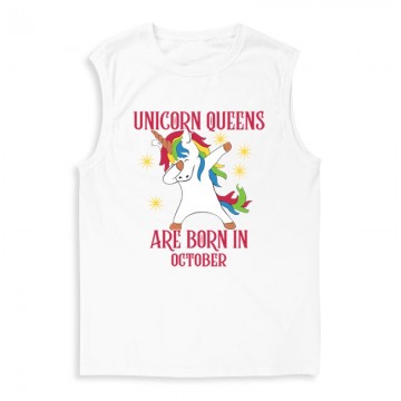 Unicorn Queens Október Férfi Trikó