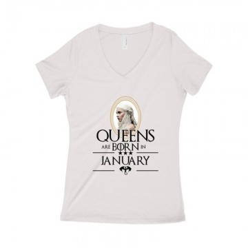 Queen Are Born (Daenerys) Január Női póló V kivágott