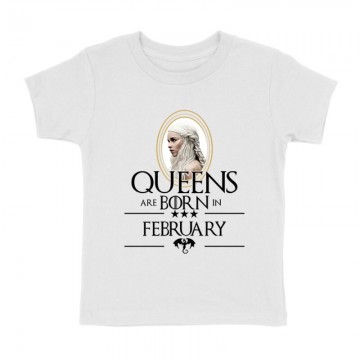 Queen Are Born (Daenerys) Február Gyermek póló