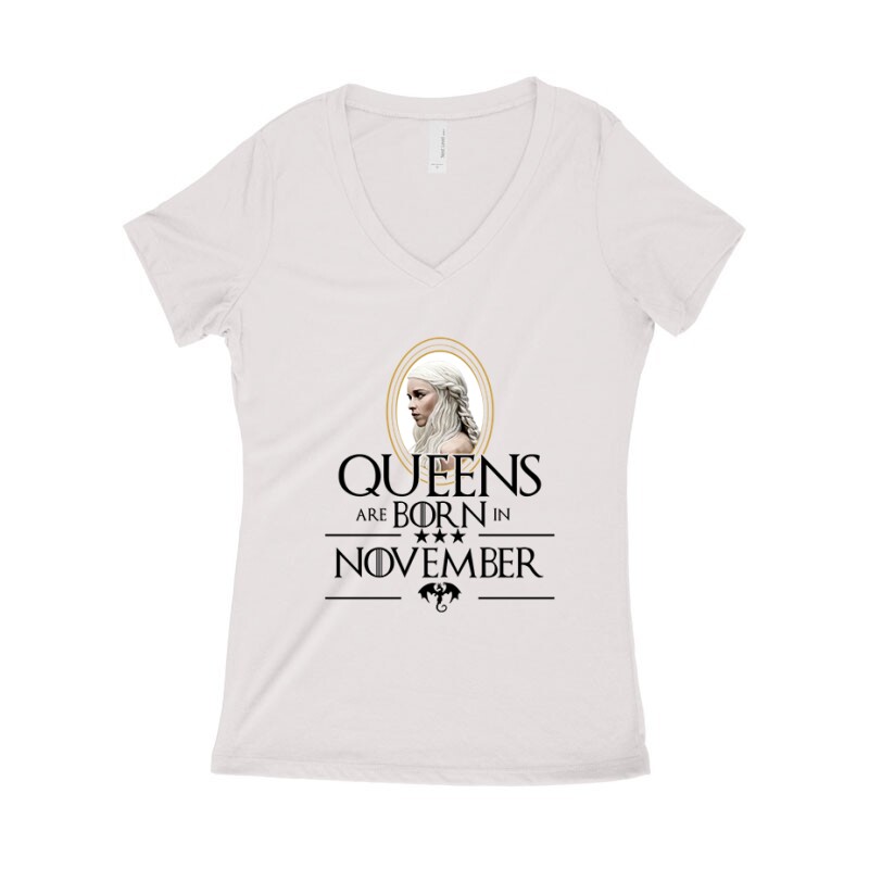 Queen Are Born (Daenerys)  November Női póló V kivágott