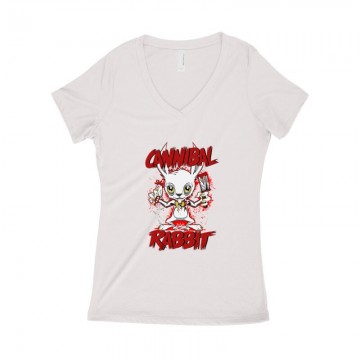 Cannibal Rabbit Női póló V kivágott