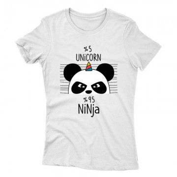 5% Unicorn Panda Női póló