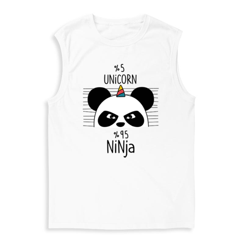 5% Unicorn Panda Férfi Trikó