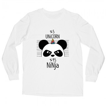 5% Unicorn Panda Hosszú ujjú póló