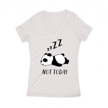 Not Today Panda Női póló V kivágott
