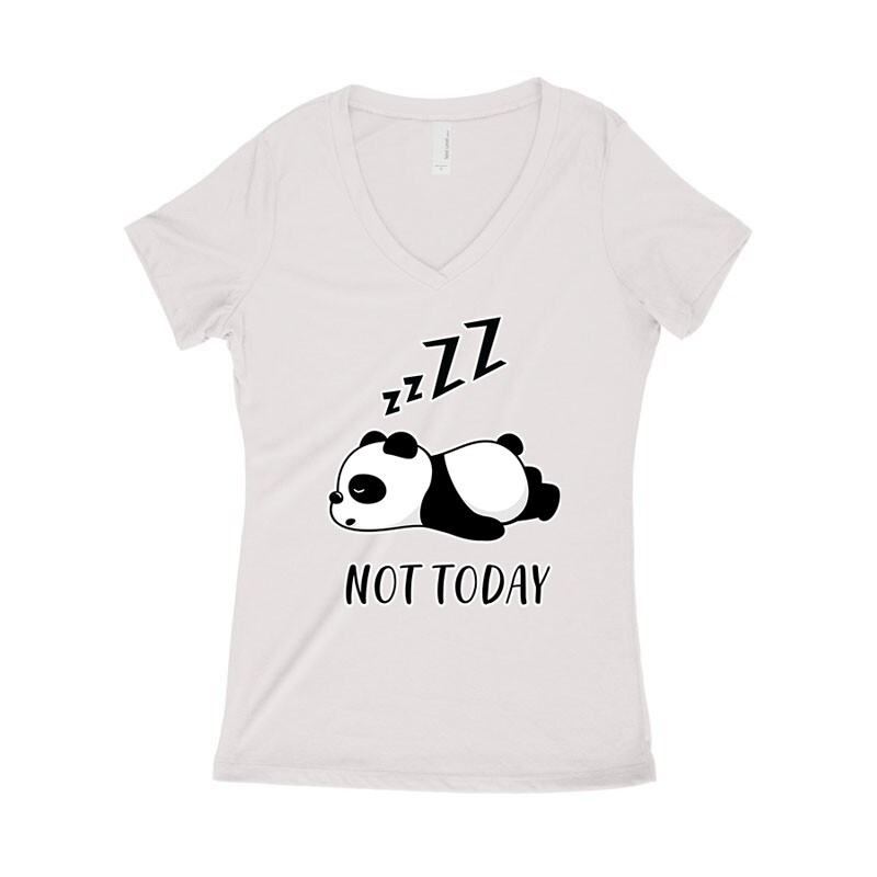 Not Today Panda Női póló V kivágott