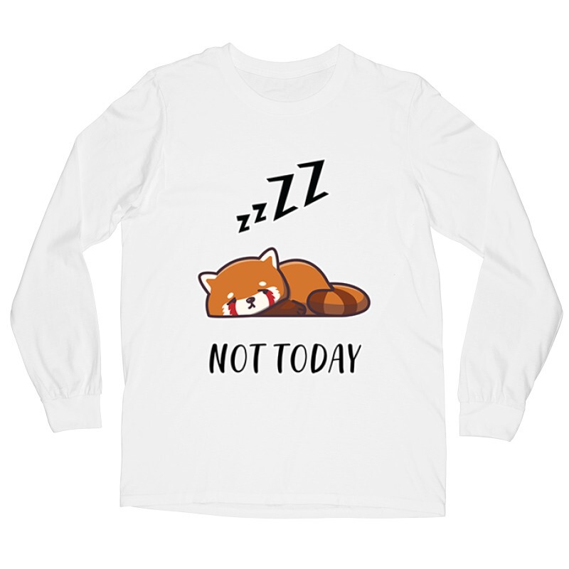 Not Today Red Panda Hosszú ujjú póló