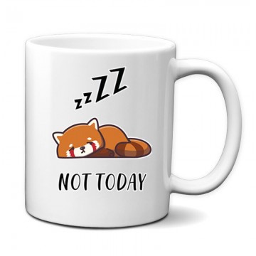 Not Today Red Panda Bögre