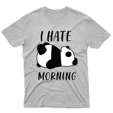 I Hate Morning Panda Férfi póló