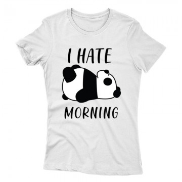 I Hate Morning Panda Női póló