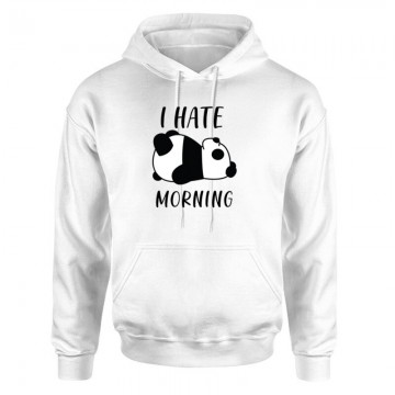 I Hate Morning Panda Unisex pulóver