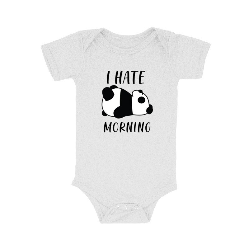 I Hate Morning Panda Bébi body
