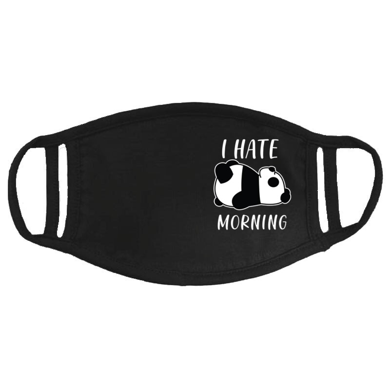 I Hate Morning Panda Arcmaszk
