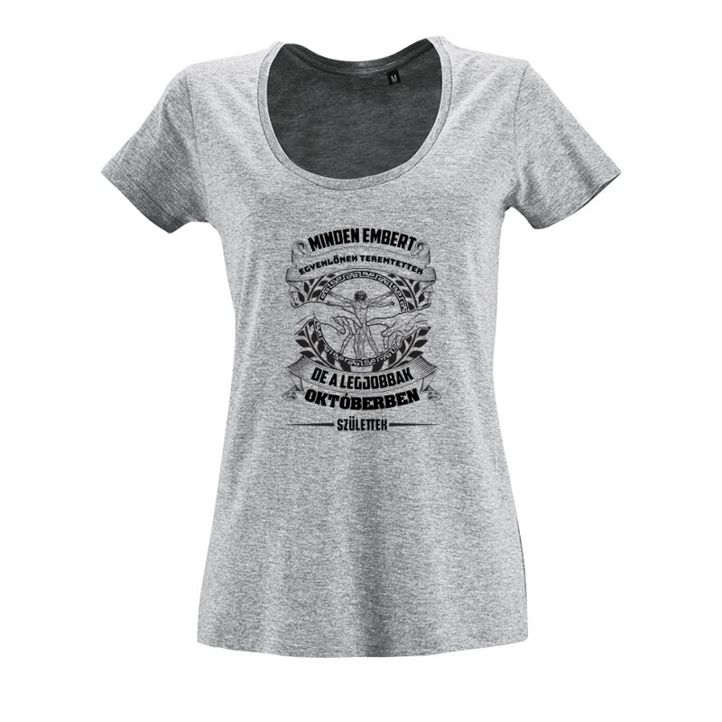 A legjobbak Októberben (DaVinci) O nyakú női póló