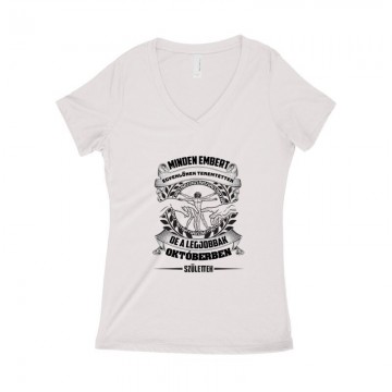 A legjobbak Októberben (DaVinci) Női póló V kivágott
