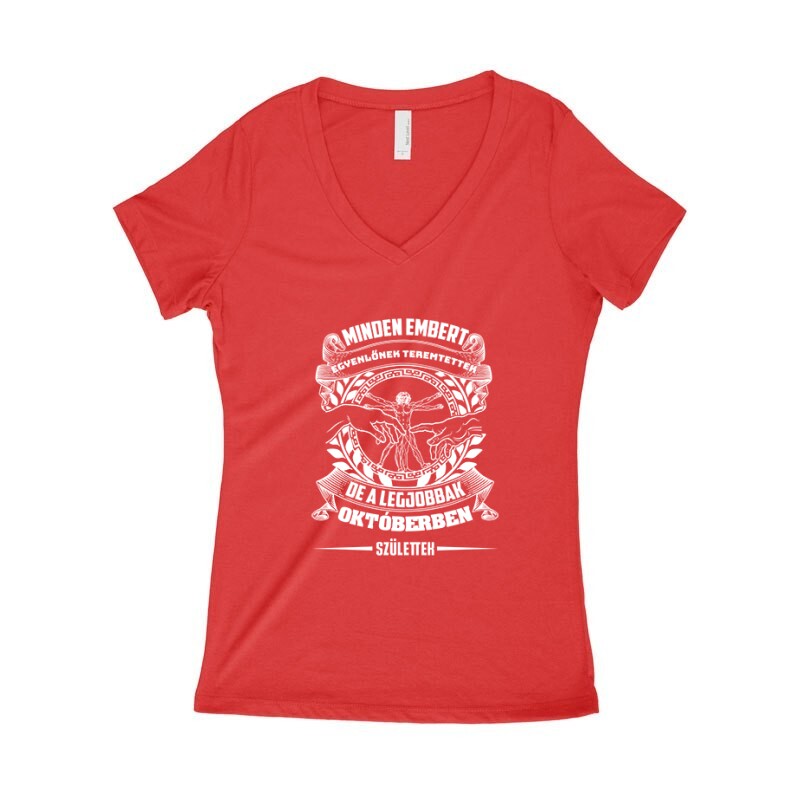 A legjobbak Októberben (DaVinci) Női póló V kivágott