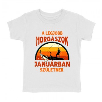 Legjobb horgászok Januárban Gyermek póló