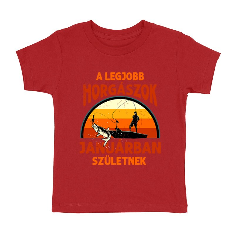 Legjobb horgászok Januárban Gyermek póló