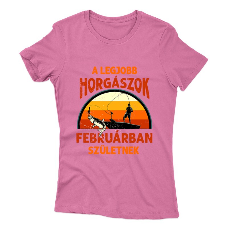 Legjobb horgászok Februárban Női póló