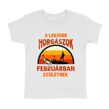 Legjobb horgászok Februárban Gyermek póló