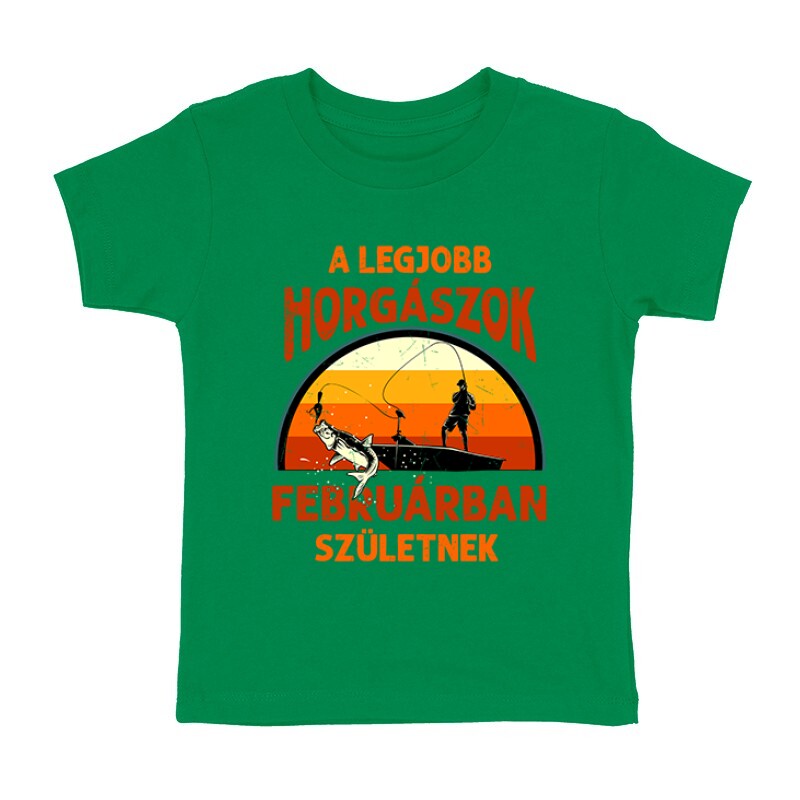 Legjobb horgászok Februárban Gyermek póló