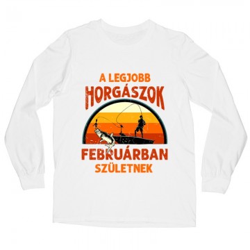 Legjobb horgászok Februárban Hosszú ujjú póló