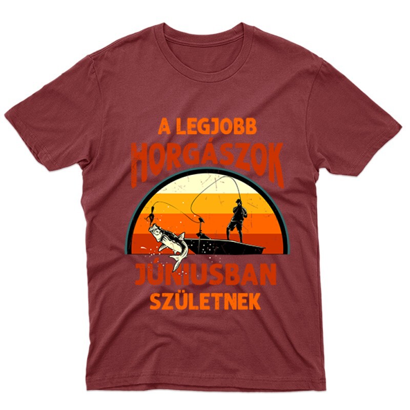 Legjobb horgászok Júniusban Férfi póló