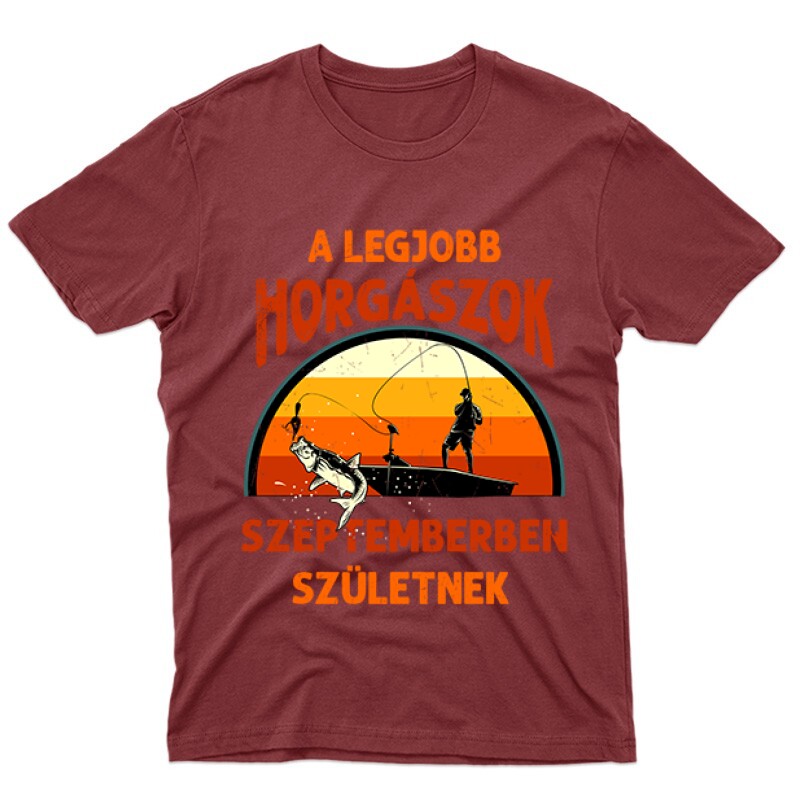 Legjobb horgászok Szeptemberben Férfi póló