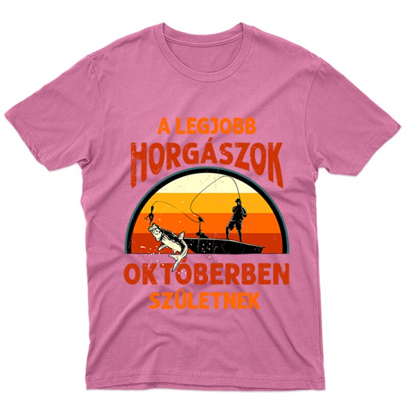 Legjobb horgászok Októberben Férfi póló