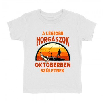 Legjobb horgászok Októberben Gyermek póló