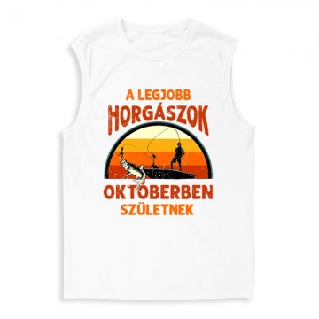 Legjobb horgászok Októberben Férfi Trikó