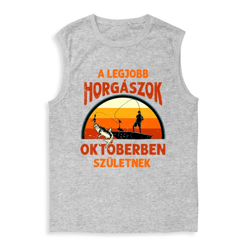 Legjobb horgászok Októberben Férfi Trikó