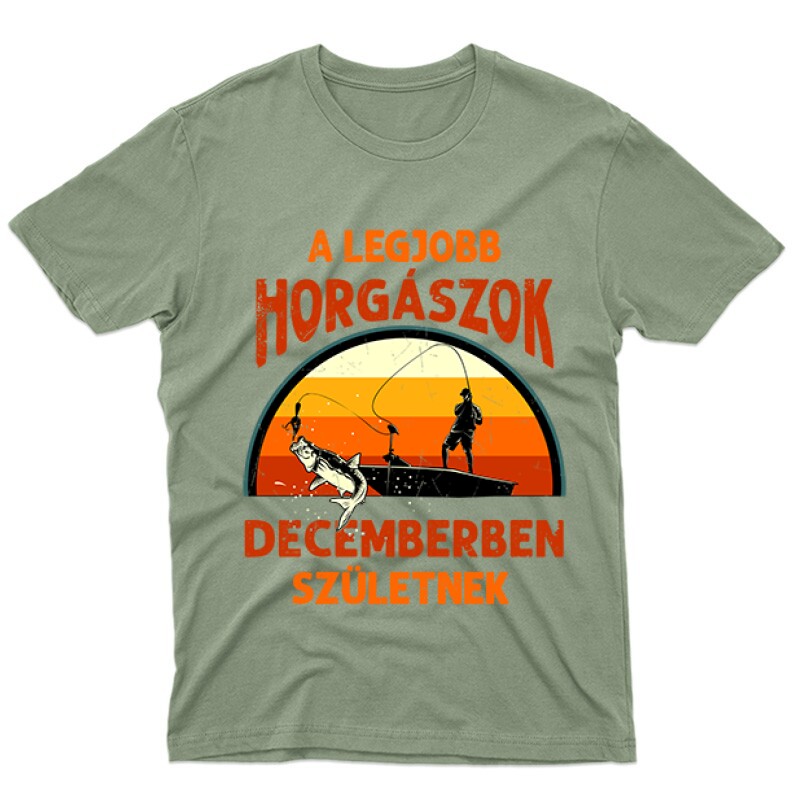 Legjobb horgászok Decemberben Férfi póló