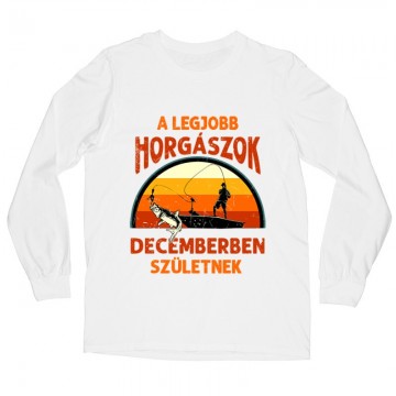 Legjobb horgászok Decemberben Hosszú ujjú póló